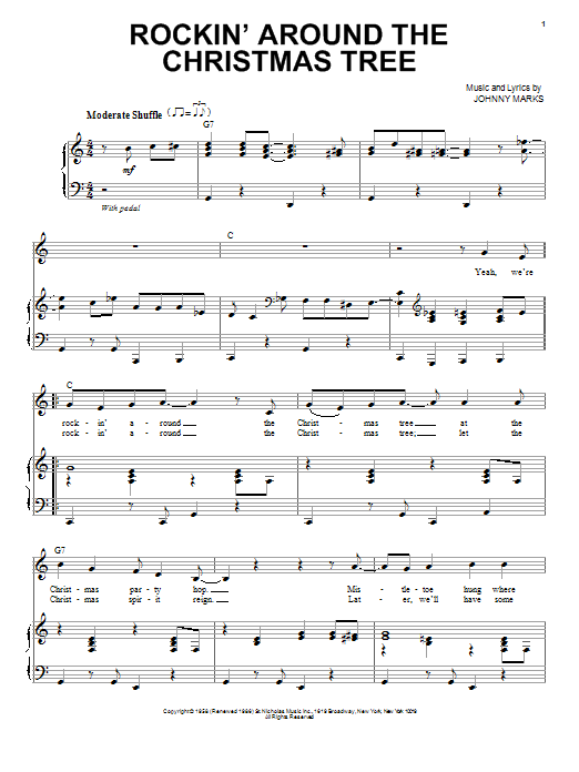 Toby Keith Rockin' Around The Christmas Tree sheet music notes and chords arranged for Piano & Vocal