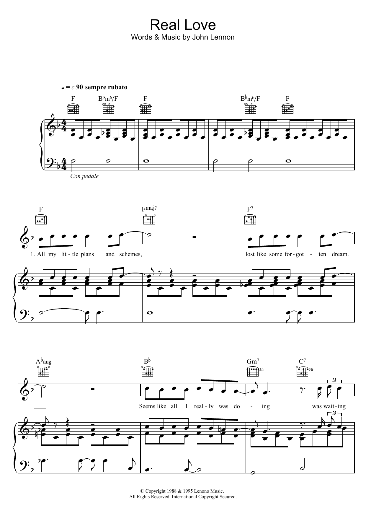Tom Odell Real Love sheet music notes and chords arranged for Piano, Vocal & Guitar Chords (Right-Hand Melody)