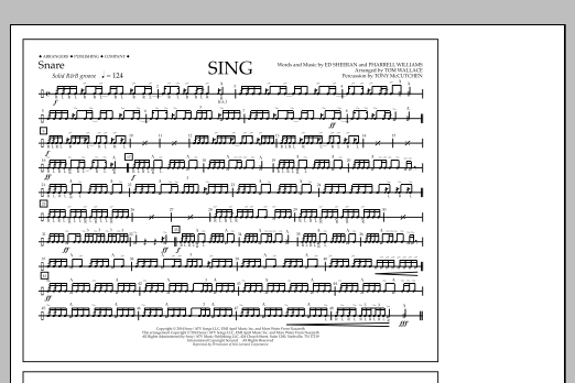 Tom Wallace Sing - Snare sheet music notes and chords arranged for Marching Band