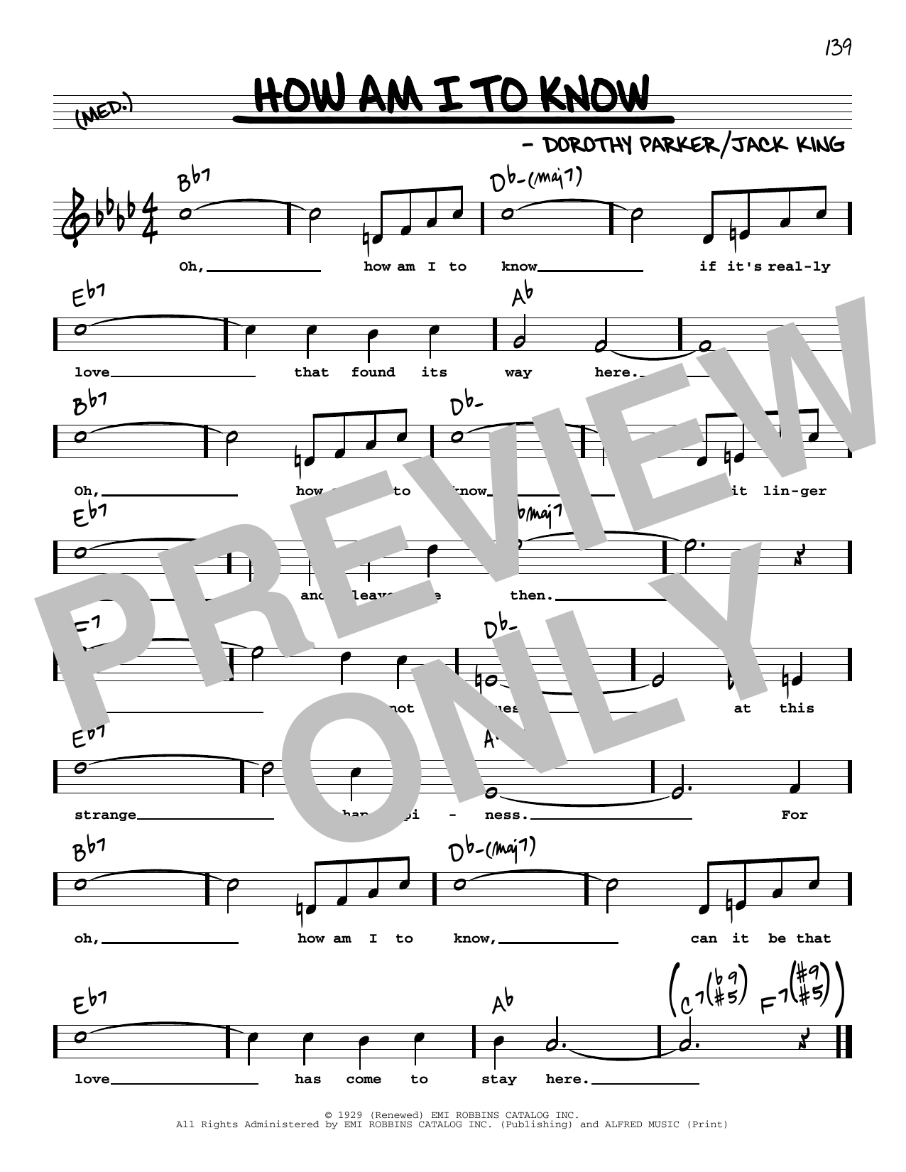 Tommy Dorsey & His Orchestra How Am I To Know (High Voice) sheet music notes and chords arranged for Real Book – Melody, Lyrics & Chords