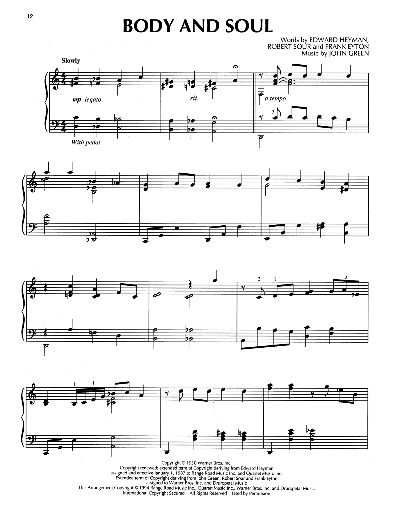 Tony Bennett & Amy Winehouse Body And Soul (arr. Bill Boyd) sheet music notes and chords arranged for Piano Solo