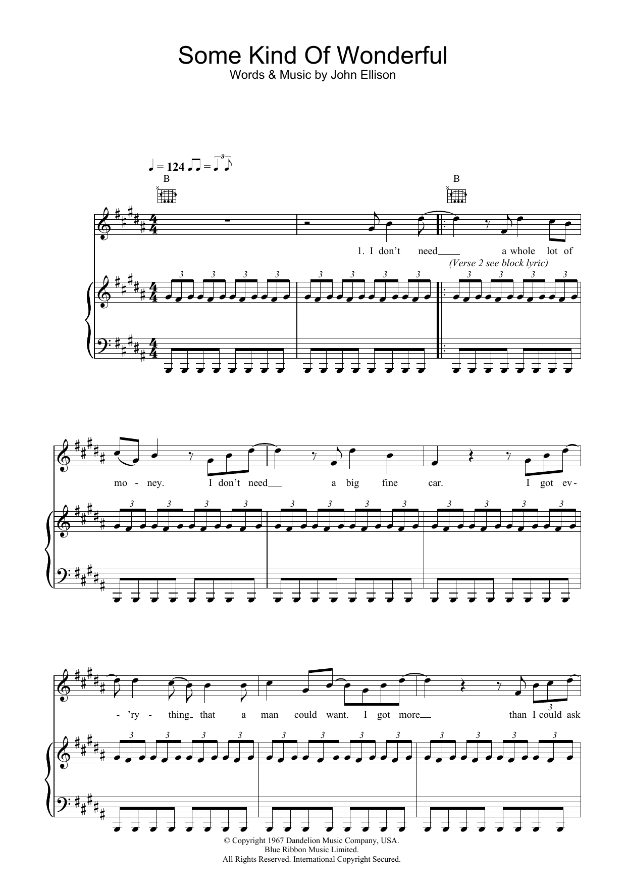Toploader Some Kind Of Wonderful sheet music notes and chords arranged for Piano, Vocal & Guitar Chords