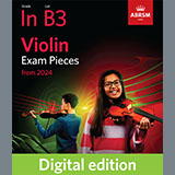 Trad. French 'Au clair de la lune (Grade Initial, B3, from the ABRSM Violin Syllabus from 2024)' Violin Solo