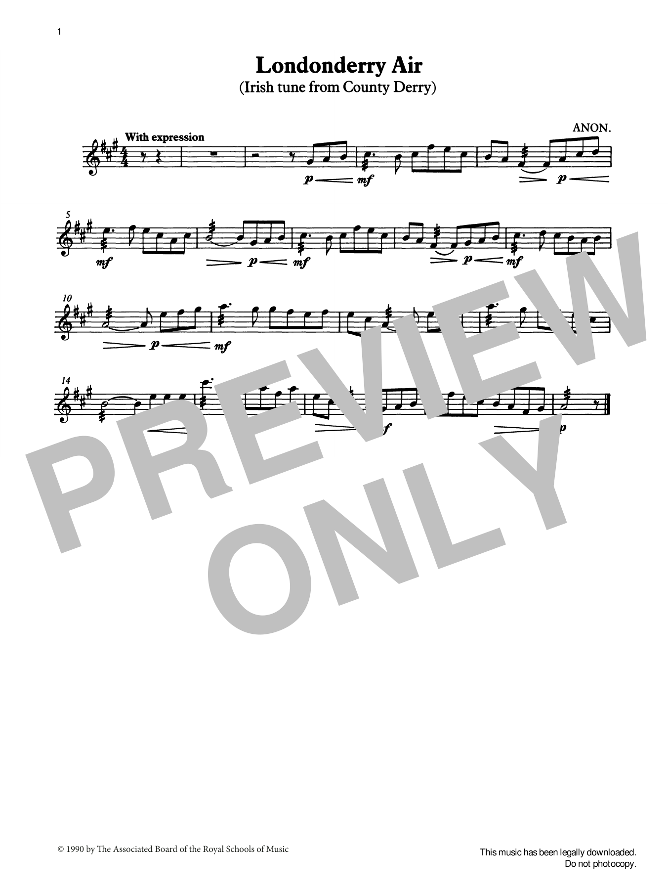 Trad. Irish Londonderry Air (score & part) from Graded Music for Tuned Percussion, Book II sheet music notes and chords arranged for Percussion Solo