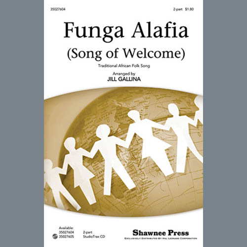 Easily Download Traditional African Folk Song Printable PDF piano music notes, guitar tabs for  2-Part Choir. Transpose or transcribe this score in no time - Learn how to play song progression.