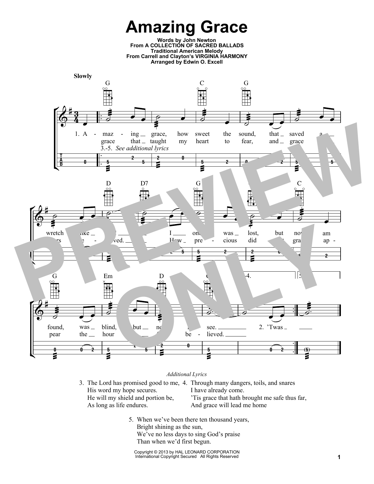 Traditional American Melody Amazing Grace (arr. Bobby Westfall) sheet music notes and chords arranged for Mandolin