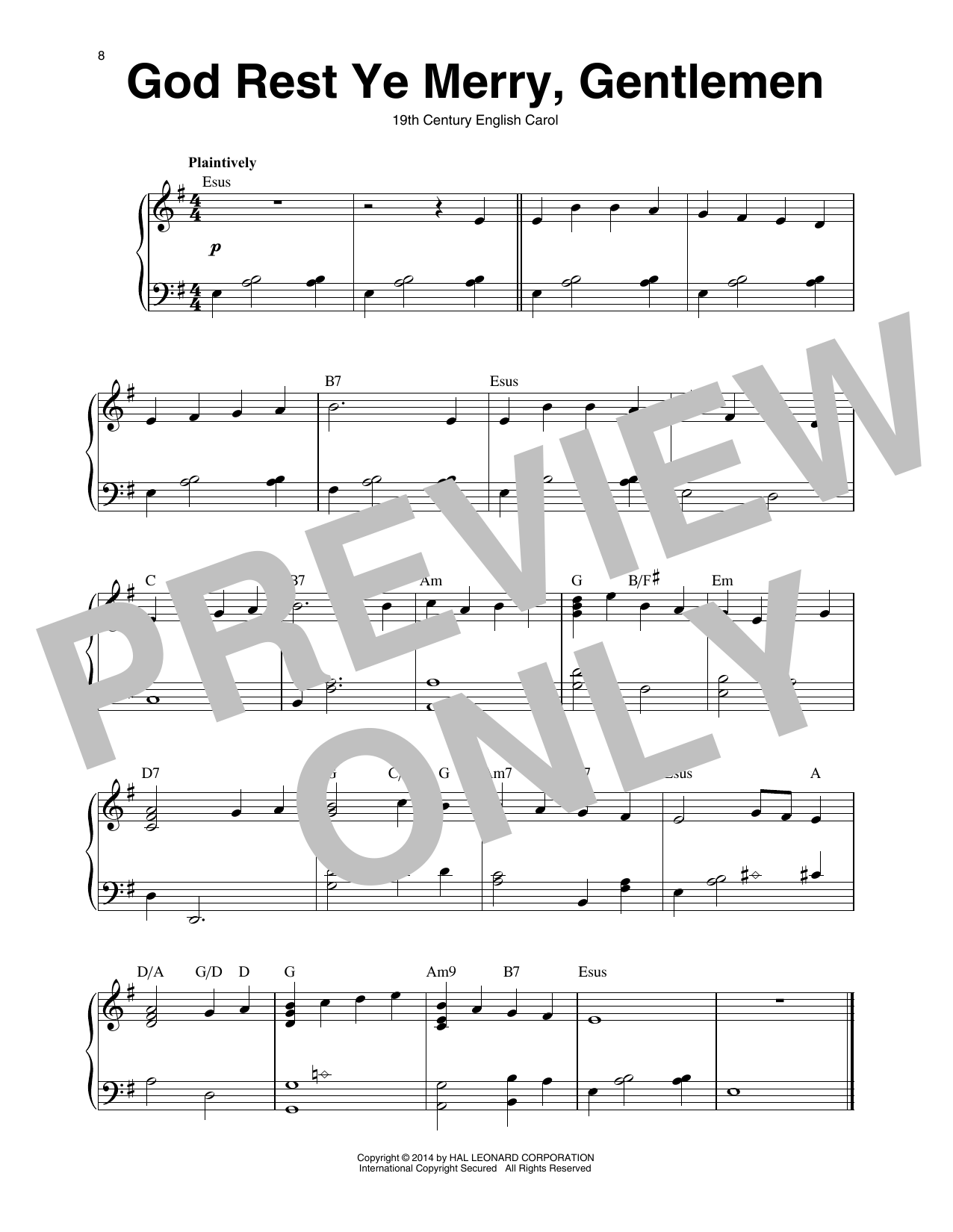 Traditional English Carol God Rest Ye Merry, Gentlemen (arr. Maeve Gilchrist) sheet music notes and chords arranged for Harp