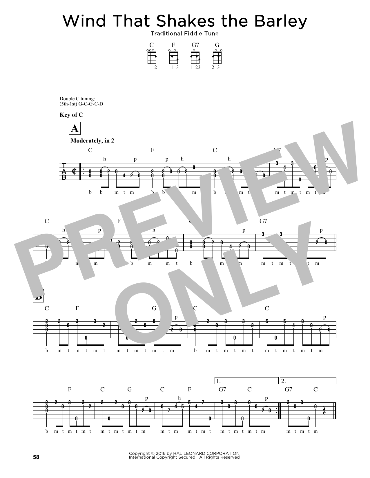 Traditional Folksong The Wind That Shakes The Barley sheet music notes and chords arranged for Banjo Tab