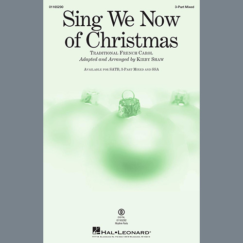 Easily Download Traditional French Carol Printable PDF piano music notes, guitar tabs for  3-Part Mixed Choir. Transpose or transcribe this score in no time - Learn how to play song progression.