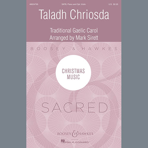 Easily Download Traditional Gaelic Carol Printable PDF piano music notes, guitar tabs for  SATB Choir. Transpose or transcribe this score in no time - Learn how to play song progression.
