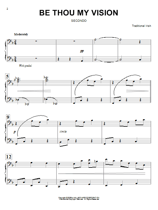 Traditional Irish Be Thou My Vision sheet music notes and chords arranged for Alto Sax Solo
