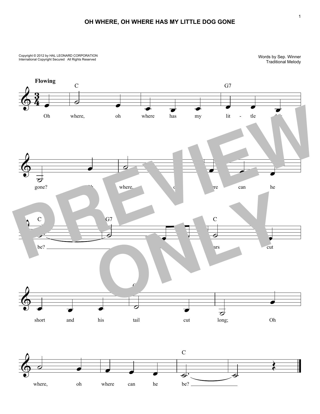 Traditional Oh Where, Oh Where Has My Little Dog Gone sheet music notes and chords arranged for Ukulele
