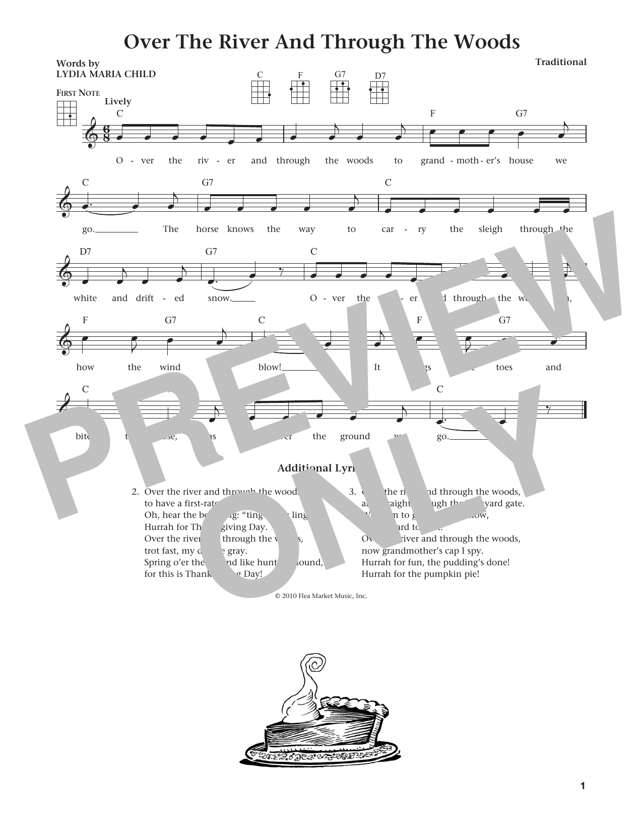 Traditional Over The River And Through The Woods (from The Daily Ukulele) (arr. Liz and Jim Beloff) sheet music notes and chords arranged for Ukulele