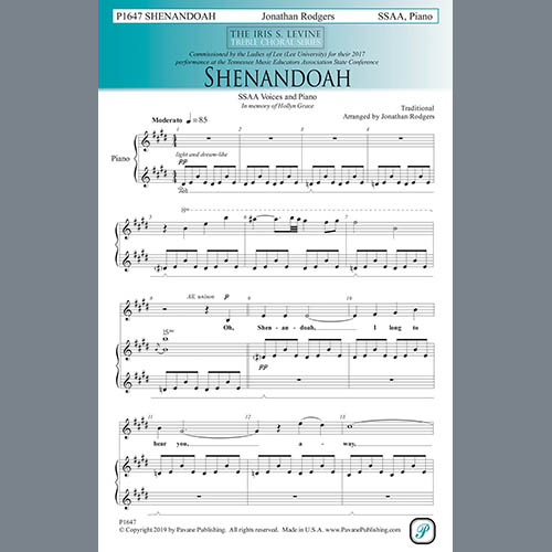 Easily Download Traditional Printable PDF piano music notes, guitar tabs for  SSA Choir. Transpose or transcribe this score in no time - Learn how to play song progression.