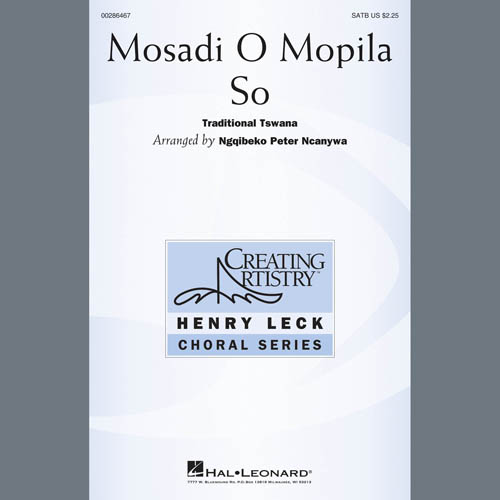 Easily Download Traditional Tswana Printable PDF piano music notes, guitar tabs for  SATB Choir. Transpose or transcribe this score in no time - Learn how to play song progression.