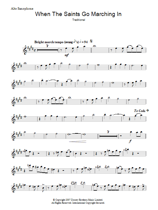 Traditional When The Saints Go Marching In sheet music notes and chords arranged for Ukulele