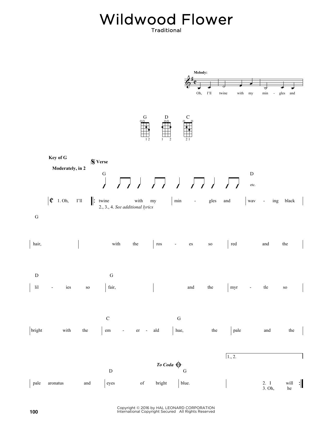 Traditional Wildwood Flower (arr. Fred Sokolow) sheet music notes and chords arranged for Mandolin