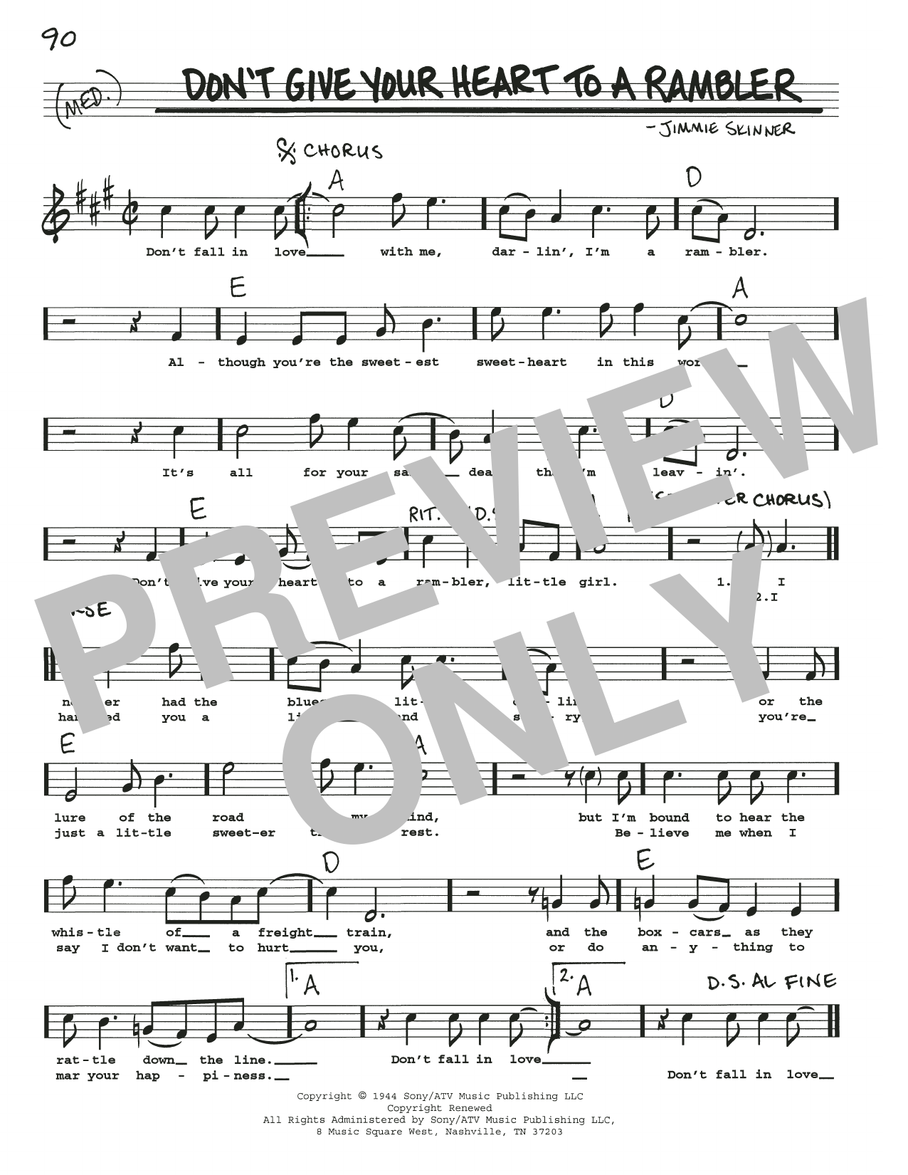 Travis Tritt Don't Give Your Heart To A Rambler sheet music notes and chords arranged for Real Book – Melody, Lyrics & Chords
