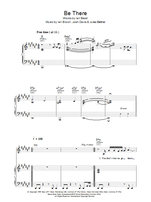 Unkle Be There sheet music notes and chords arranged for Piano, Vocal & Guitar Chords