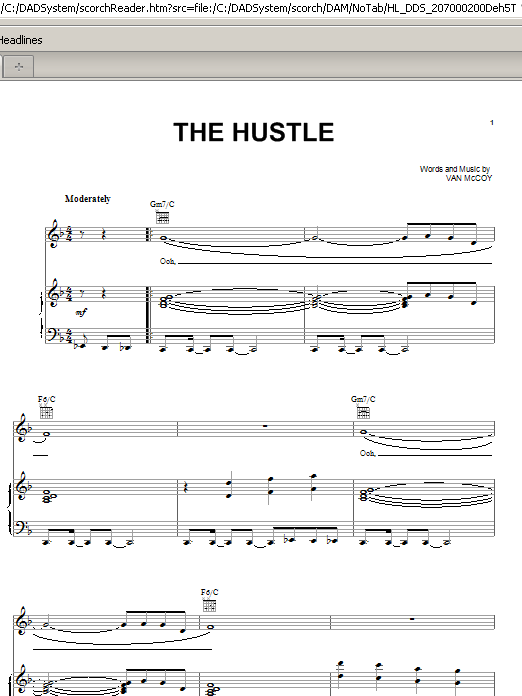 Van McCoy & The Soul City Symphony The Hustle sheet music notes and chords arranged for Alto Sax Solo