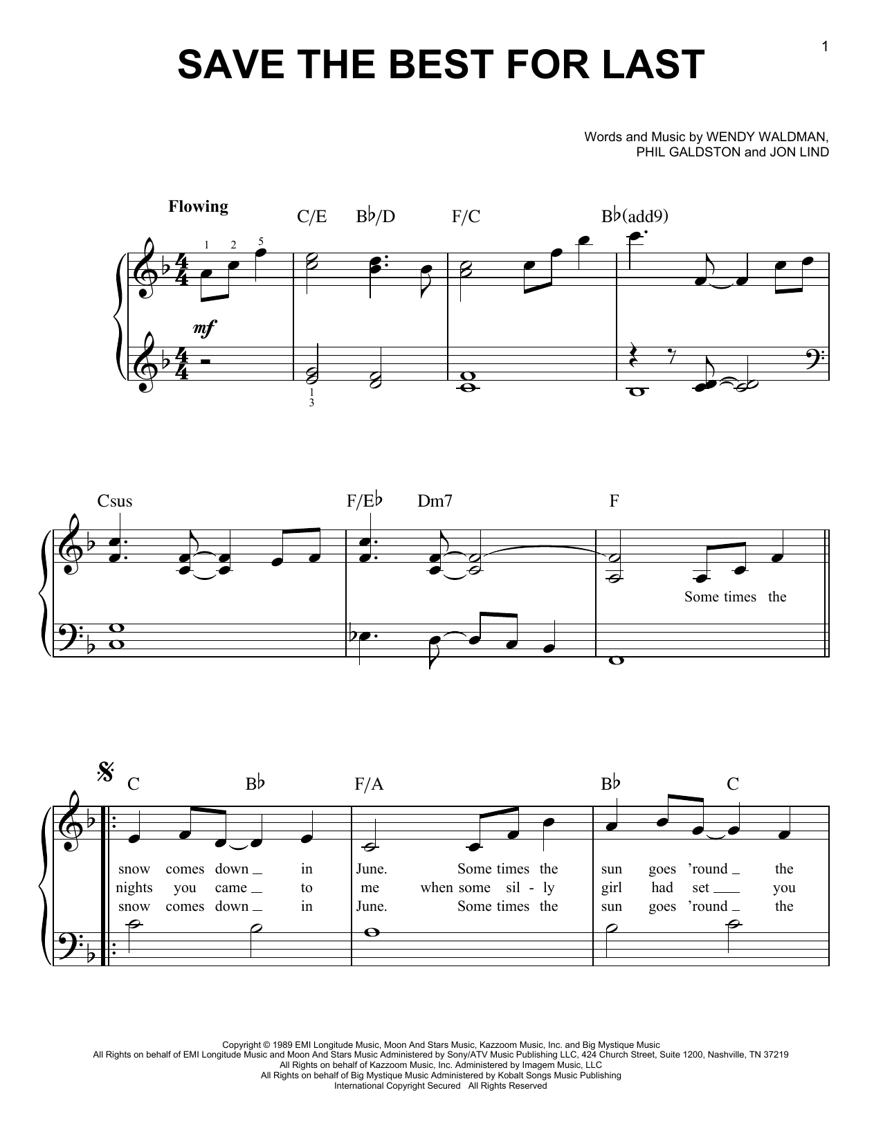 Vanessa Williams Save The Best For Last sheet music notes and chords arranged for Solo Guitar