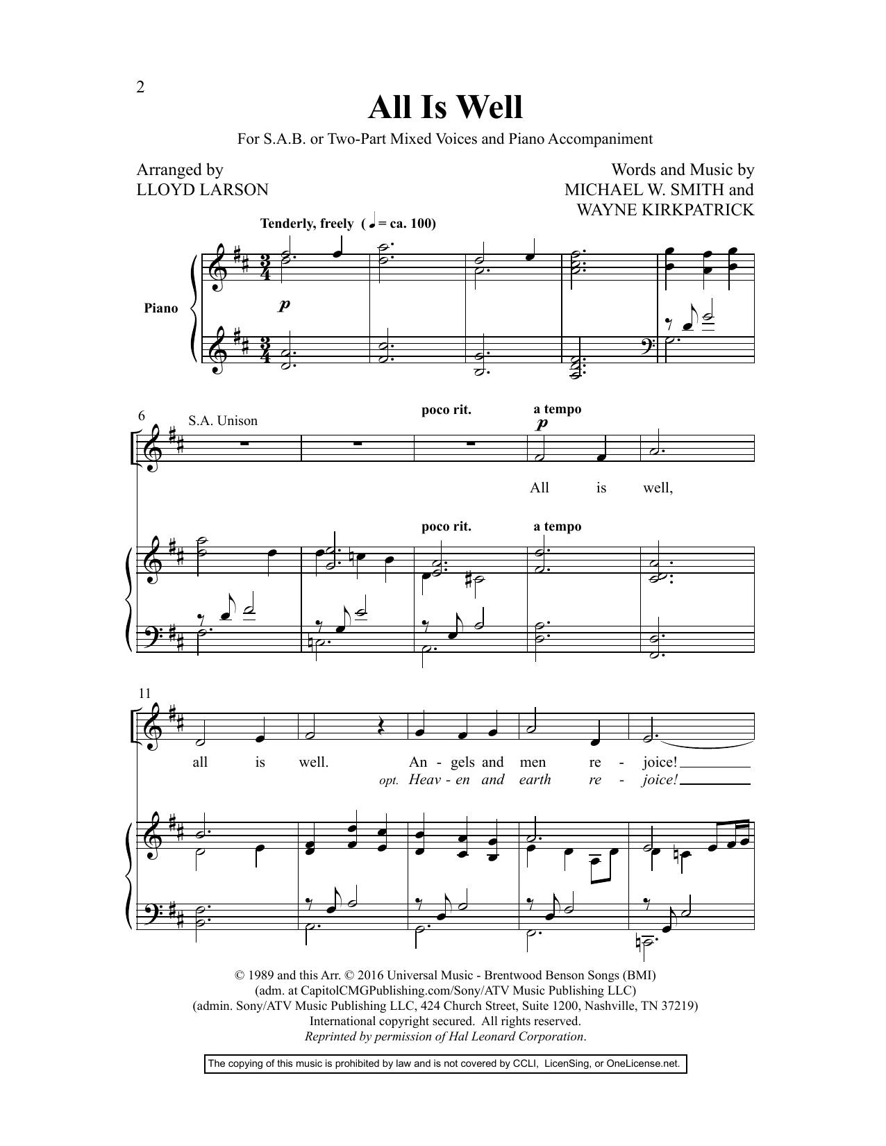 Various Easy Settings III sheet music notes and chords arranged for SAB Choir
