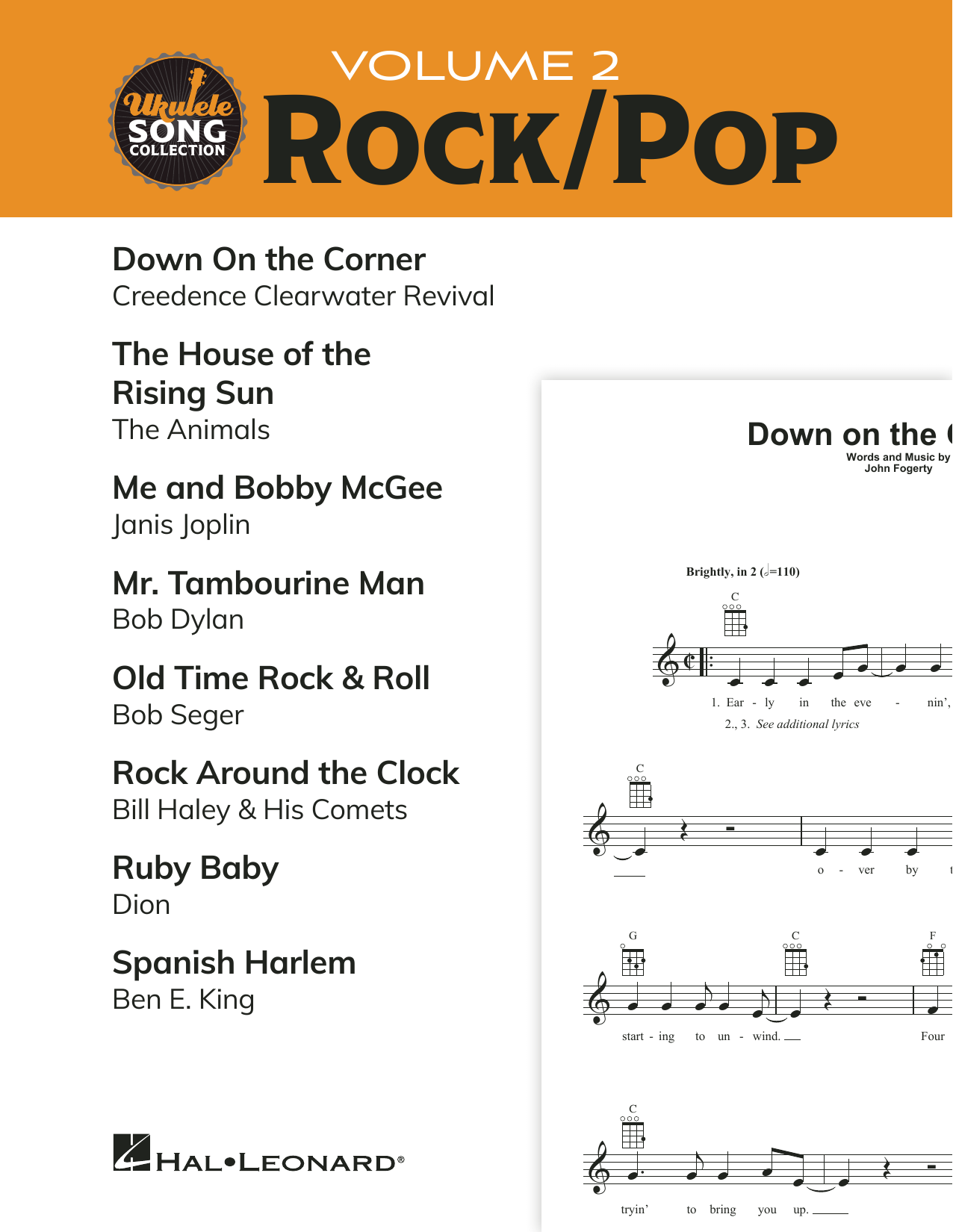 Various Ukulele Song Collection, Volume 2: Rock/Pop sheet music notes and chords arranged for Ukulele Collection