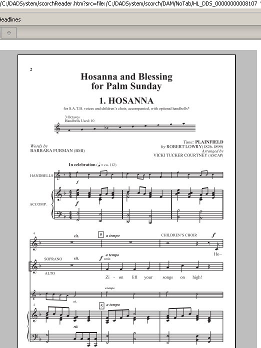 Vicki Tucker Courtney Blessing sheet music notes and chords arranged for SATB Choir