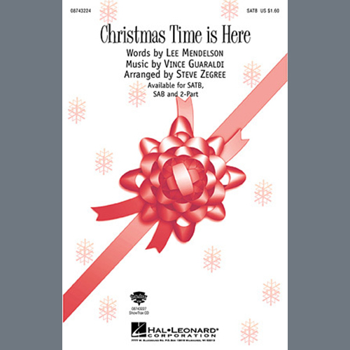 Easily Download Vince Guaraldi Printable PDF piano music notes, guitar tabs for  SAB Choir. Transpose or transcribe this score in no time - Learn how to play song progression.