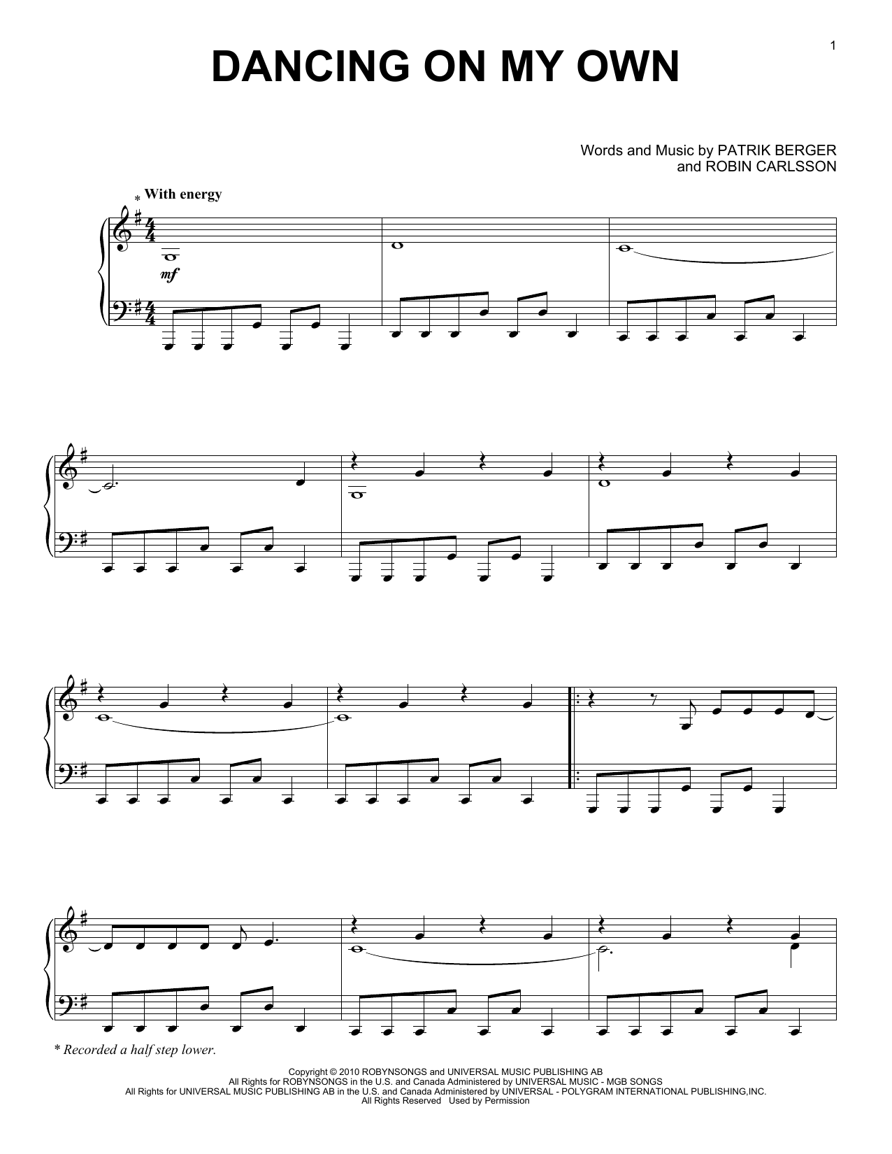 Vitamin String Quartet Dancing On My Own (from the Netflix series Bridgerton) sheet music notes and chords arranged for Piano Solo