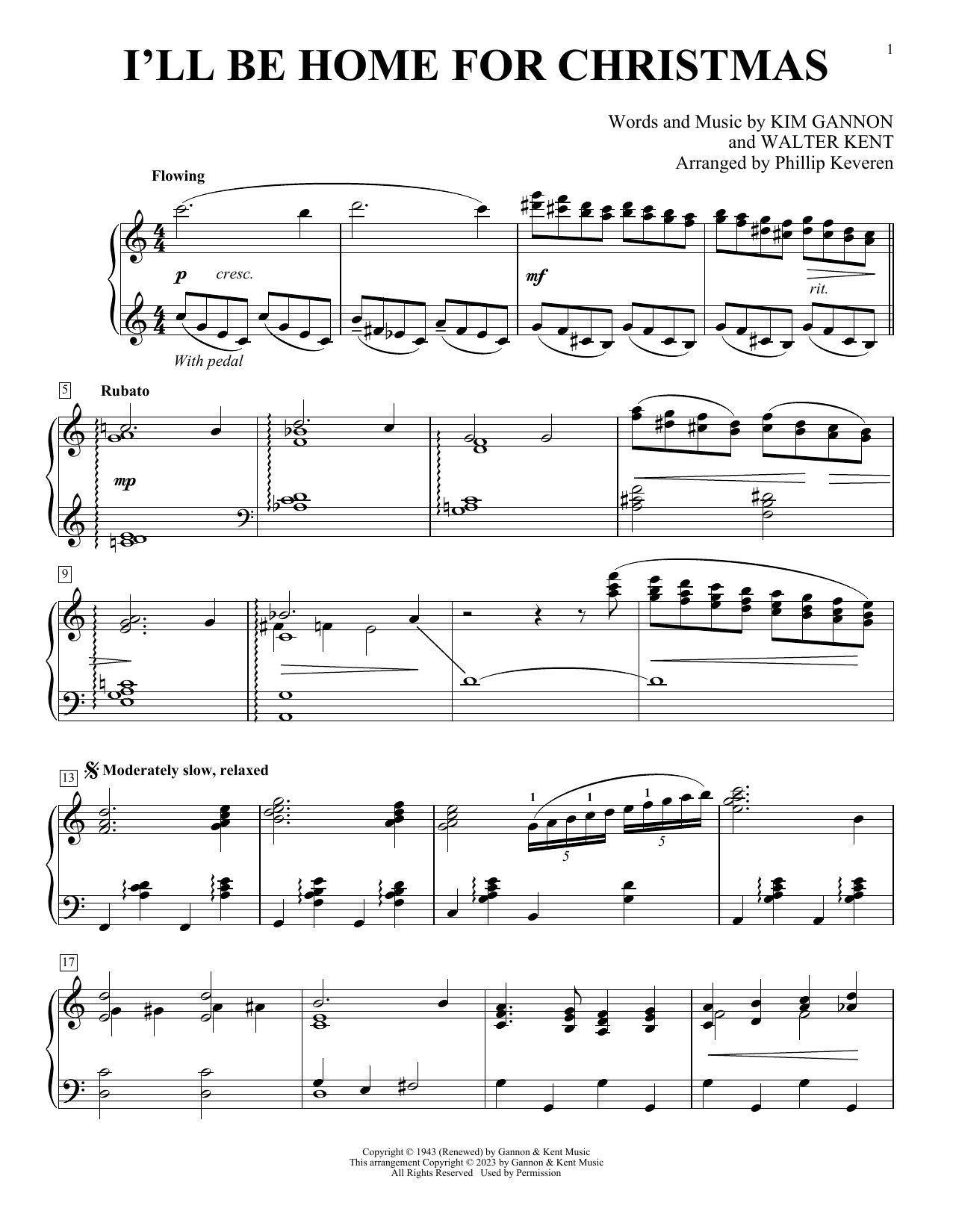 Walter Kent I'll Be Home For Christmas sheet music notes and chords arranged for Guitar Lead Sheet