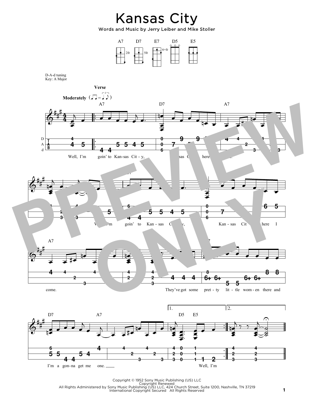 Wilbert Harrison Kansas City (arr. Steven B. Eulberg) sheet music notes and chords arranged for Dulcimer