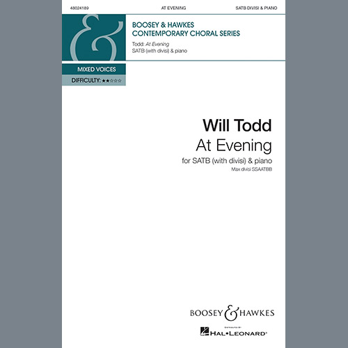 Easily Download Will Todd Printable PDF piano music notes, guitar tabs for  SATB Choir. Transpose or transcribe this score in no time - Learn how to play song progression.