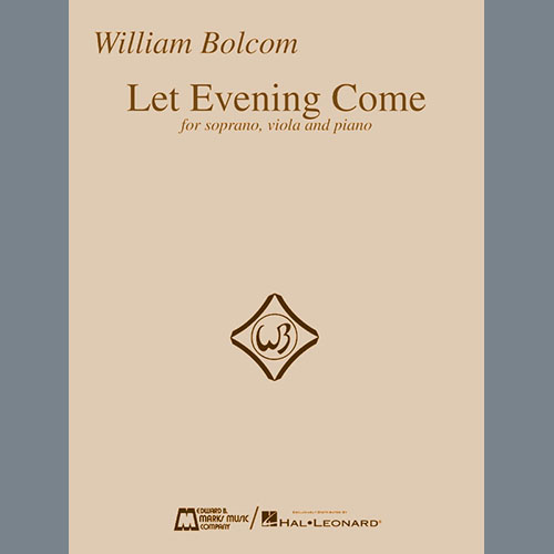 Easily Download William Bolcom Printable PDF piano music notes, guitar tabs for  Piano & Vocal. Transpose or transcribe this score in no time - Learn how to play song progression.