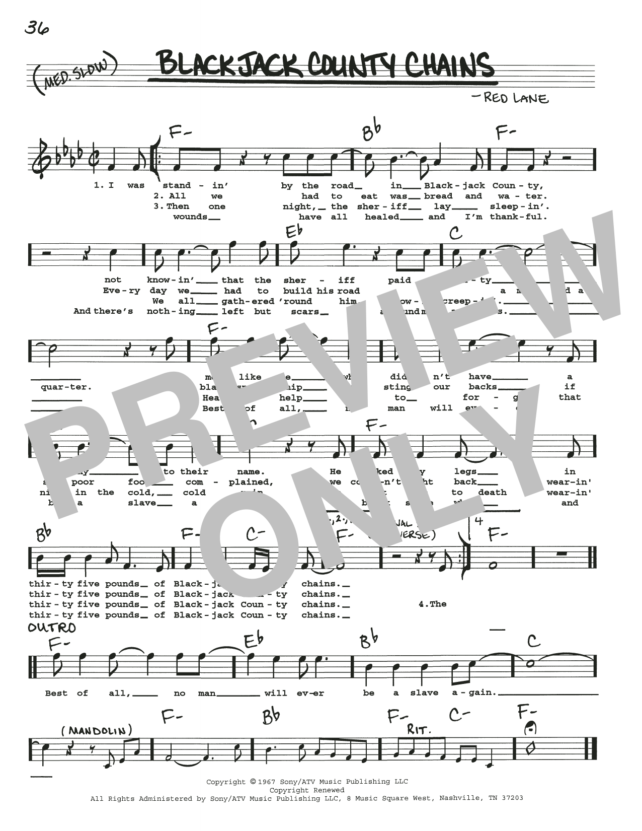 Willie Nelson Blackjack County Chains sheet music notes and chords arranged for Real Book – Melody, Lyrics & Chords