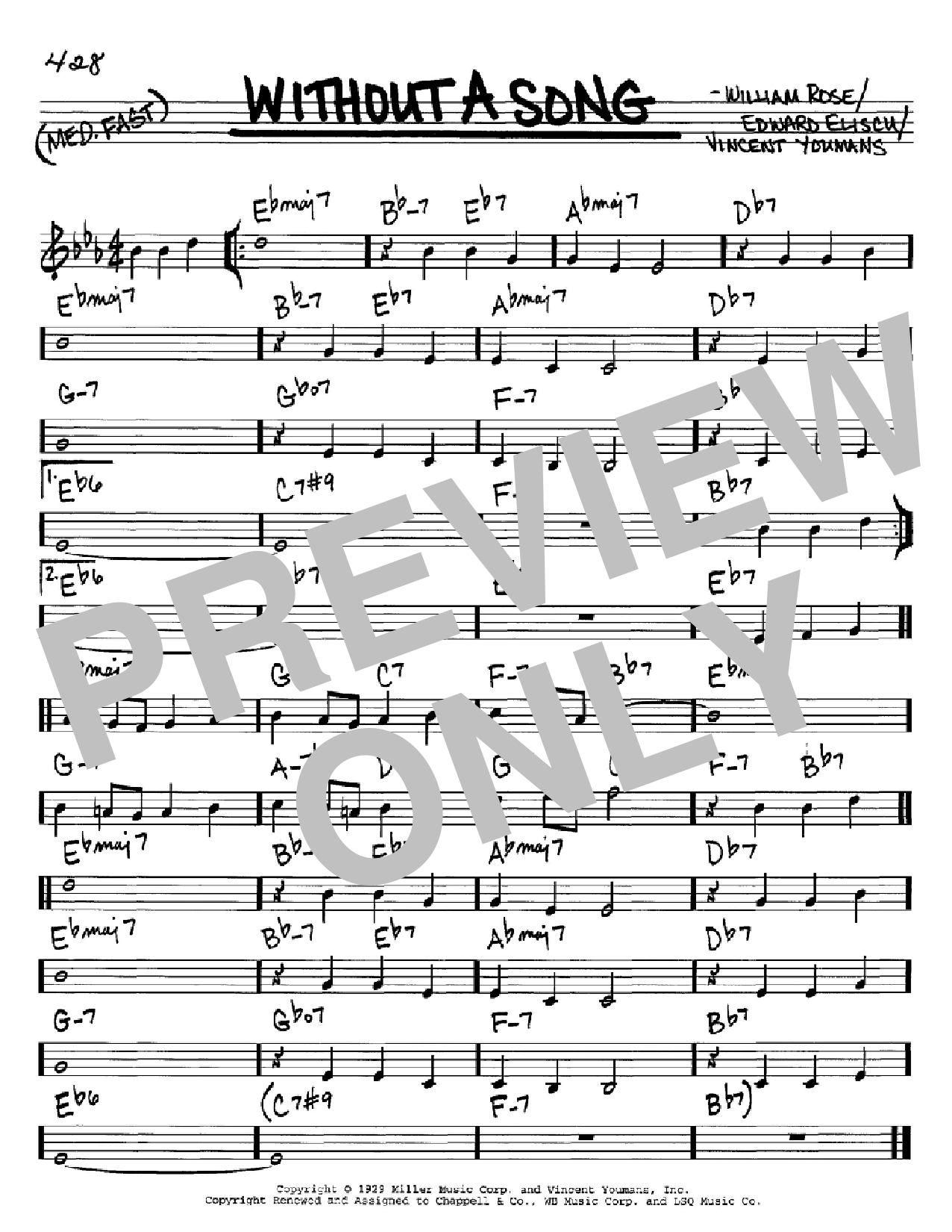 Willie Nelson Without A Song sheet music notes and chords arranged for Real Book – Melody, Lyrics & Chords