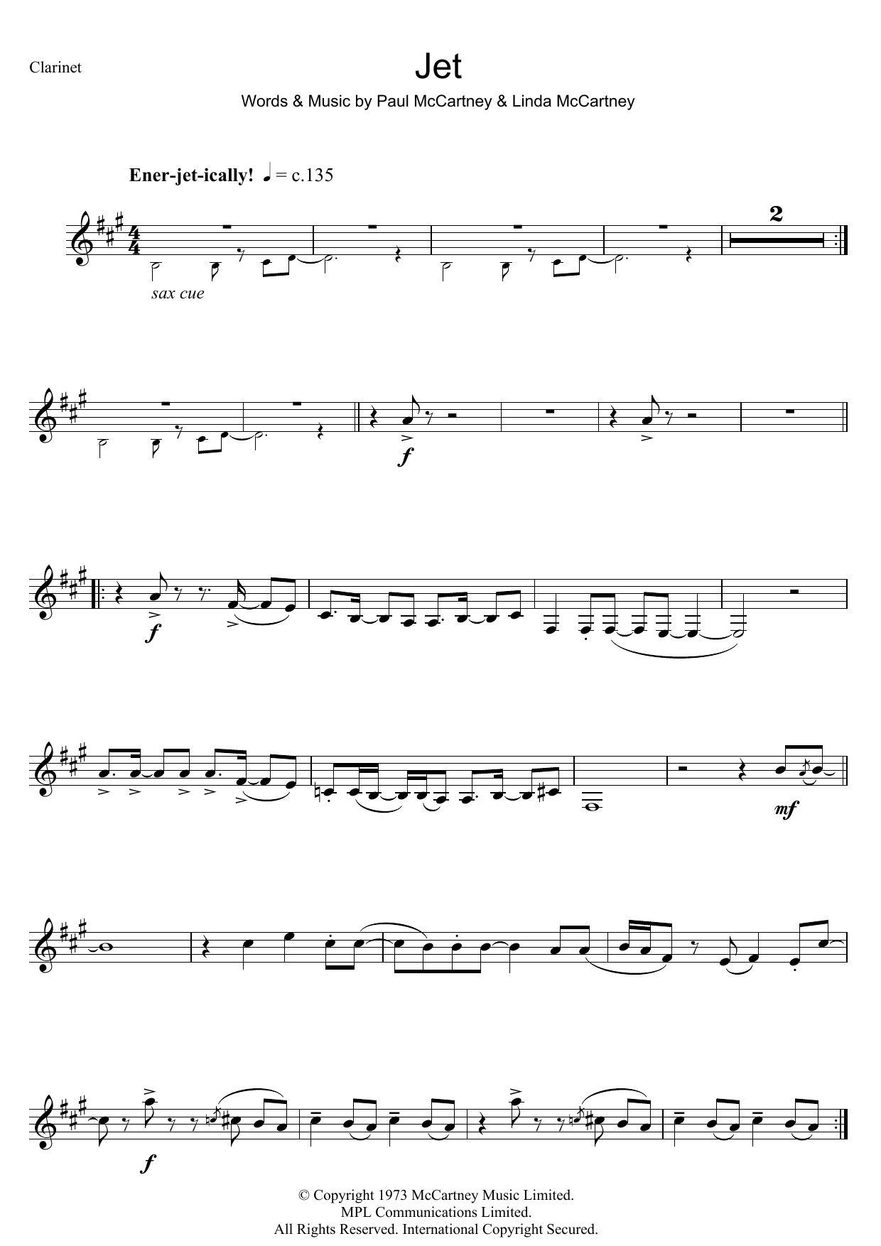 Wings Jet sheet music notes and chords arranged for Piano Chords/Lyrics