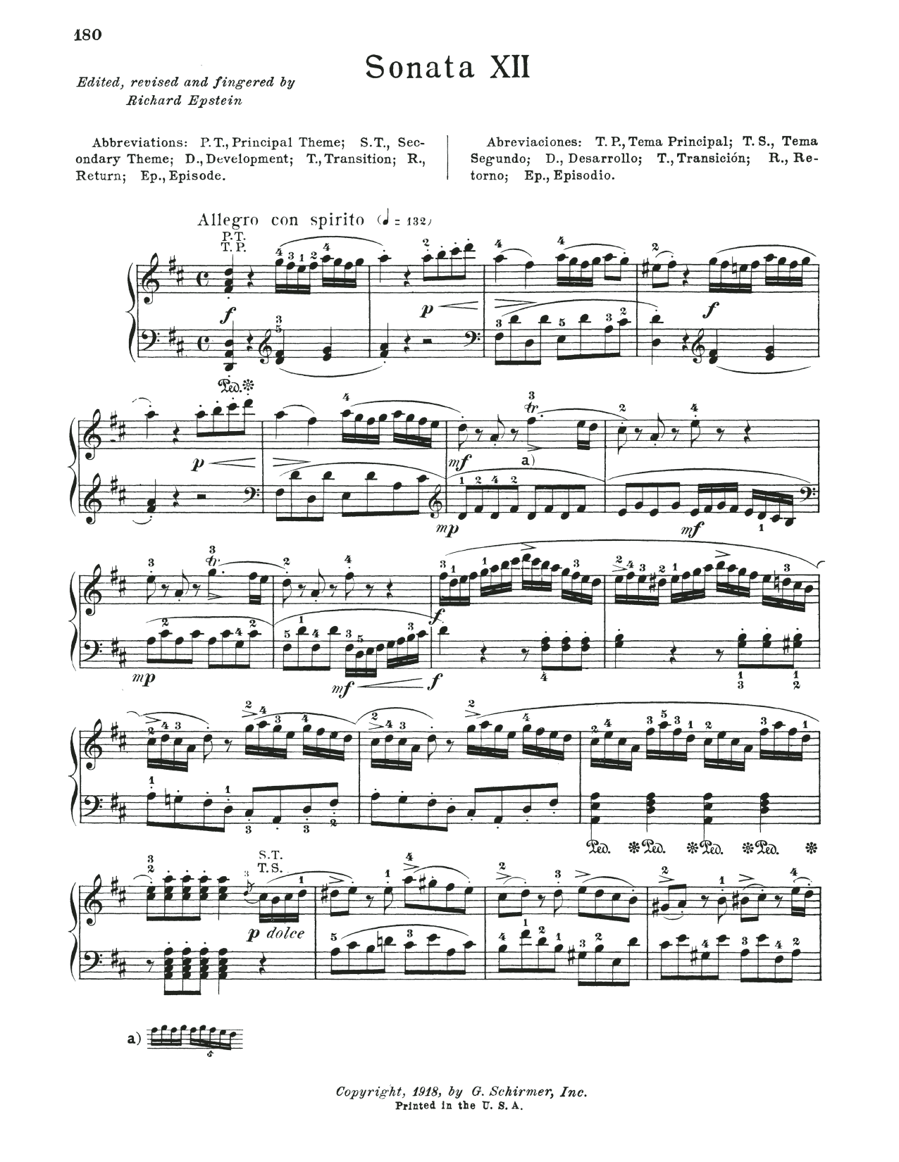 Wolfgang Amadeus Mozart Sonata In D Major, K. 311 sheet music notes and chords arranged for Piano Solo