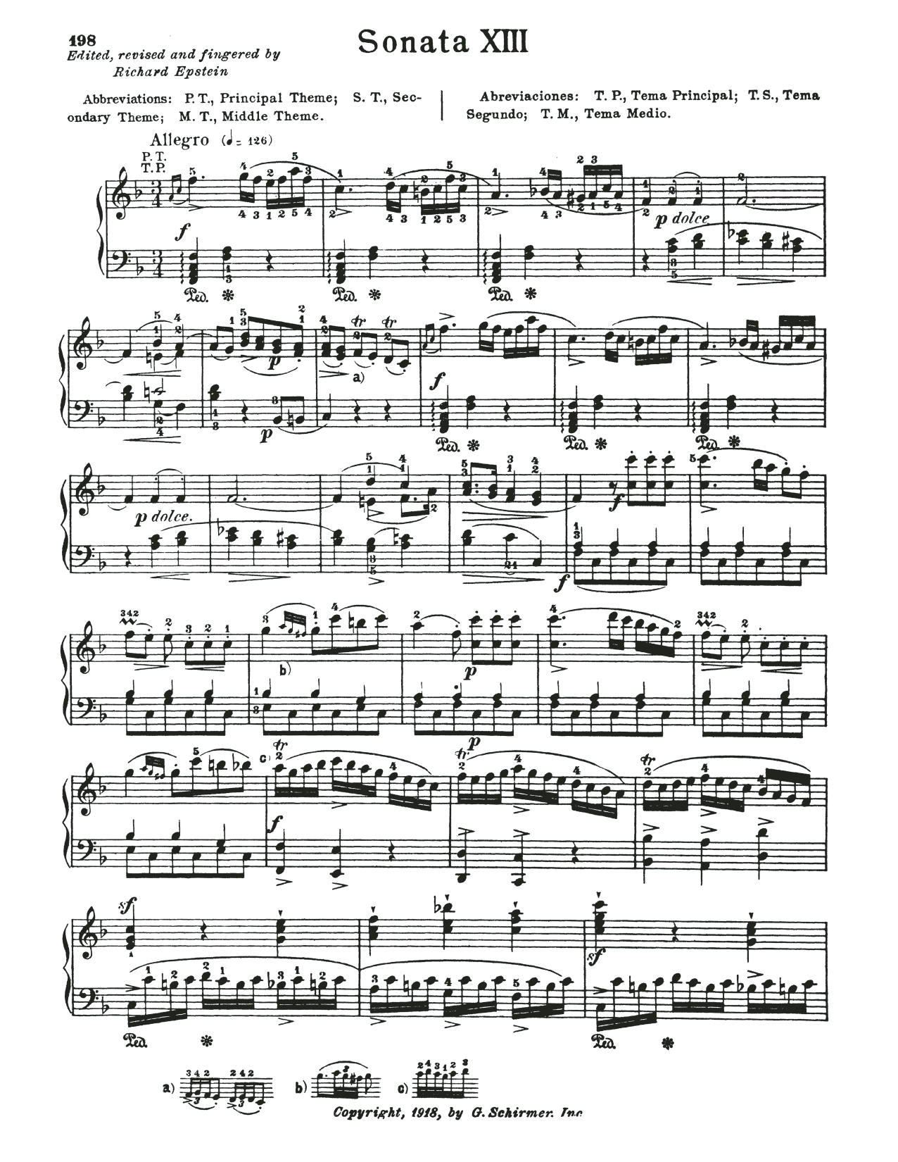 Wolfgang Amadeus Mozart Sonata In F Major, K. 547a sheet music notes and chords arranged for Piano Solo