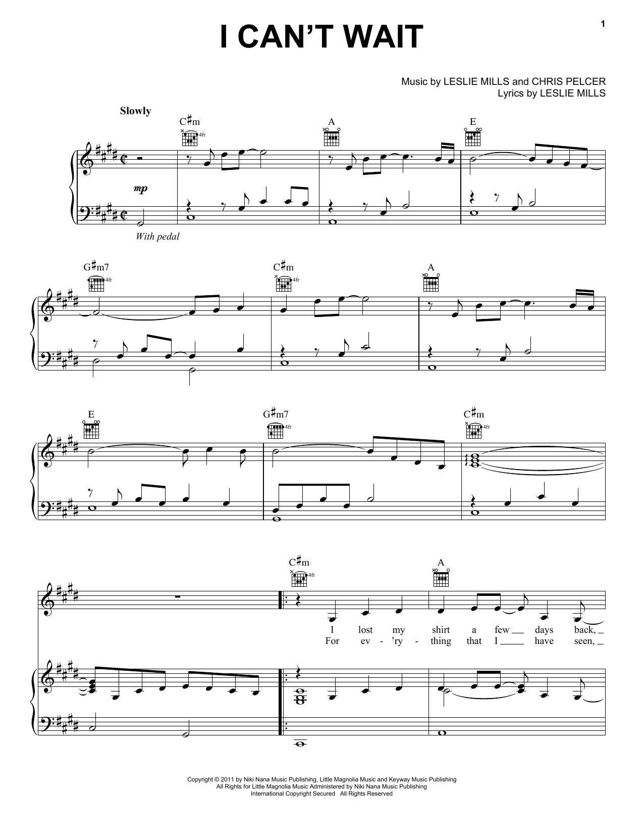 Yanni I Can't Wait sheet music notes and chords arranged for Piano Solo