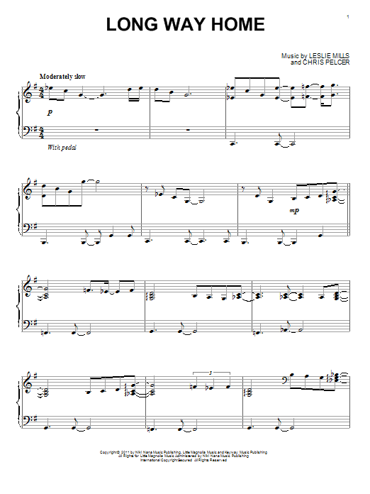 Yanni Long Way Home sheet music notes and chords arranged for Piano Solo