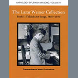 Yehudi Wyner 'The Lazar Weiner Collection - Book 1: Yiddish Art Songs, 1918-1970' Piano & Vocal