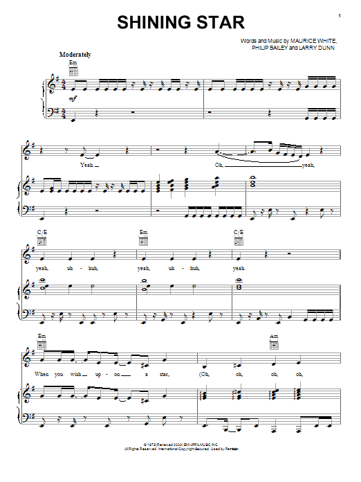 Yolanda Adams Shining Star (from Jesus: The Epic Mini-Series) sheet music notes and chords arranged for Piano, Vocal & Guitar Chords (Right-Hand Melody)