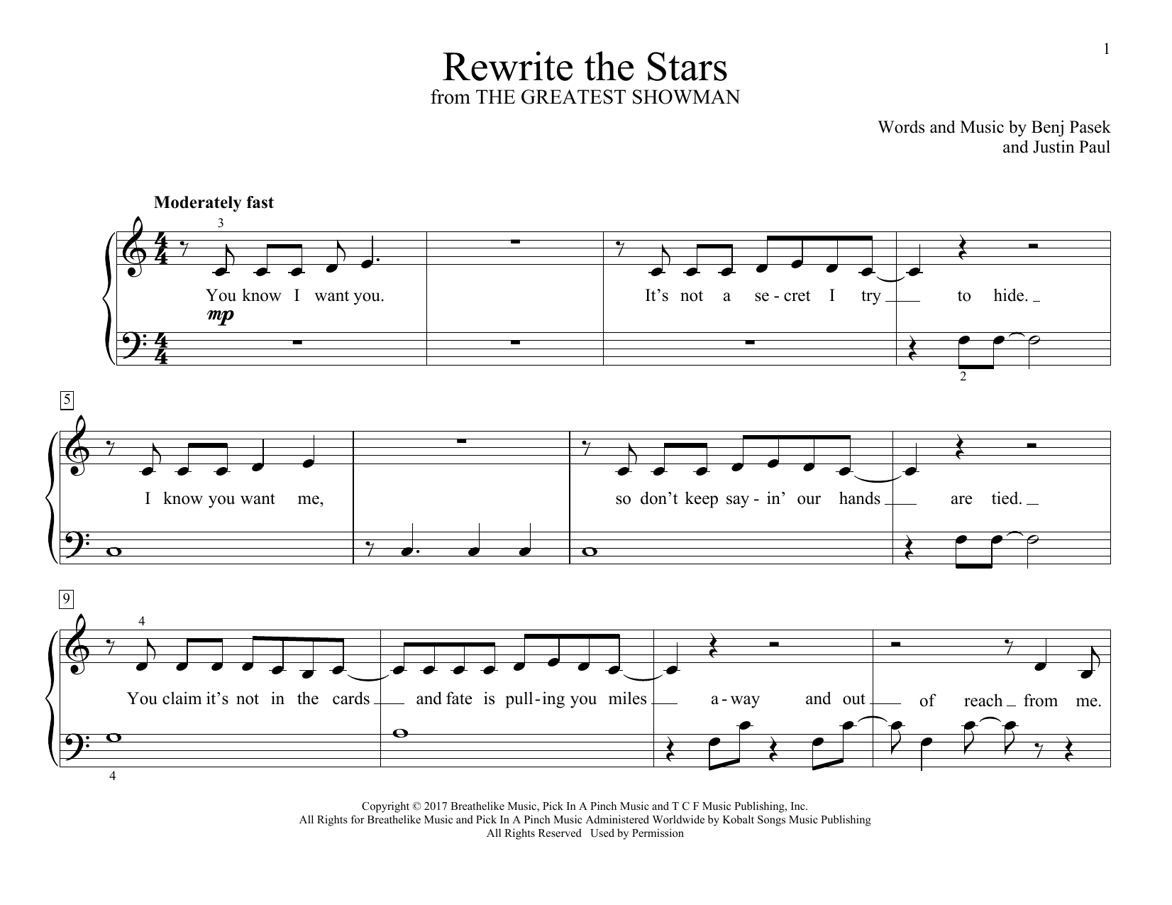 Zac Efron & Zendaya Rewrite The Stars (from The Greatest Showman) sheet music notes and chords arranged for Flute Solo